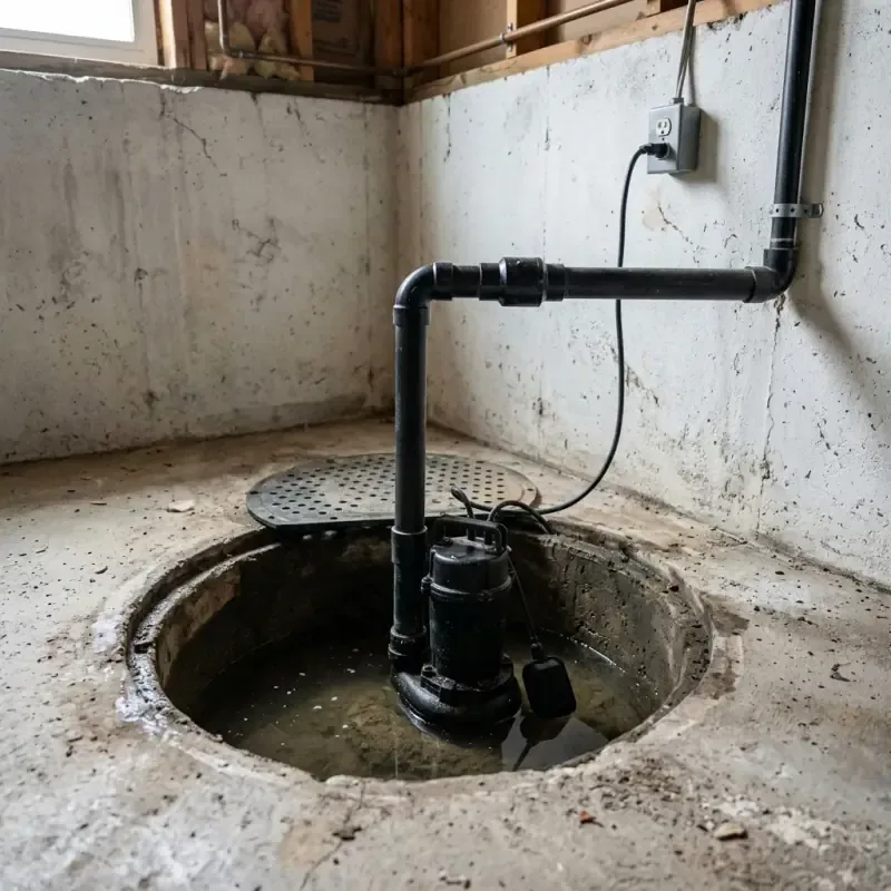 Certified plumbing technician performing same-day Sump Pump Installation & Repair service and installation