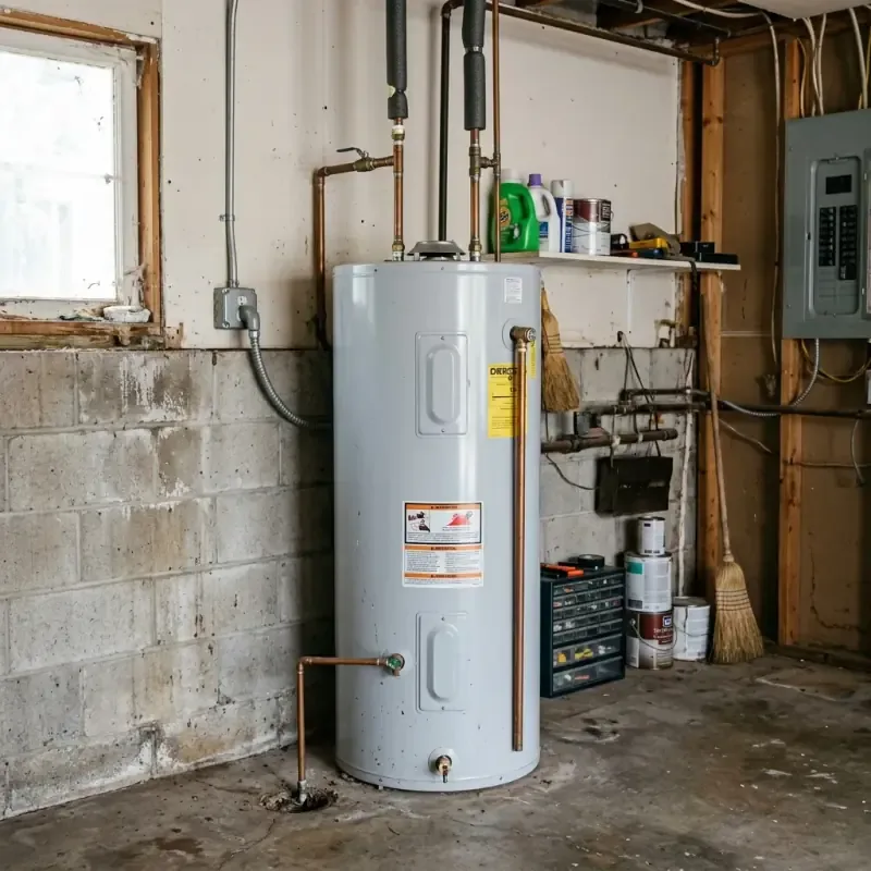 Certified plumbing technician performing same-day Water Heater Repair & Installation service and installation